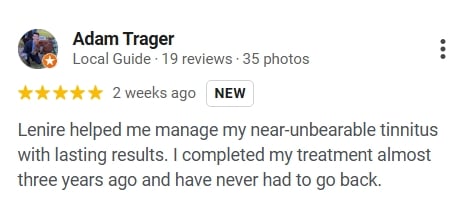 5 Star Google Review for Lenire from Adam Trager