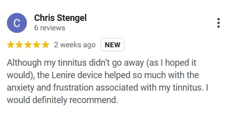 5 Star Google Review for Lenire from Chris Stengel