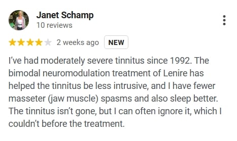 4 Star Google Review for Lenire from Janet Schamp