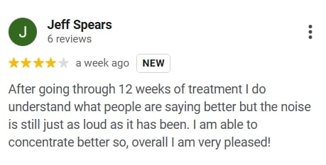 4 Star Google Review for Lenire from Jeff Spears