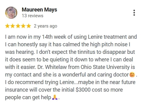 5 Star Google Review for Lenire from Maureen Mays