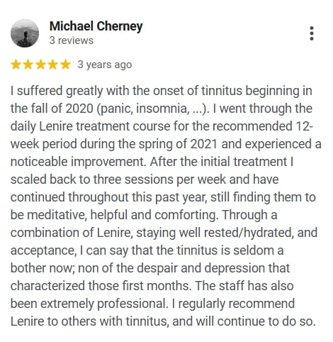 5 Star Google Review for Lenire from Michael Cherney