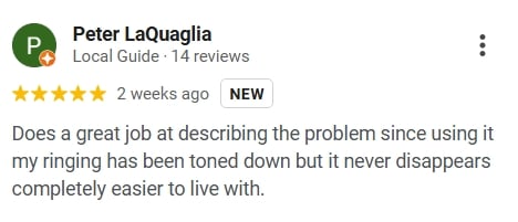 5 Star Google Review for Lenire from Peter LaQuaglia