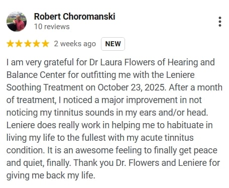 5 Star Google Review for Lenire from Robert Choromanski