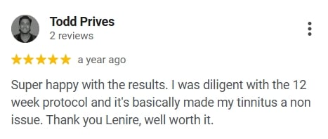 5 Star Google Review for Lenire from Todd Prives